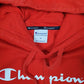 Mens Red Champion  Hoodie Jumper