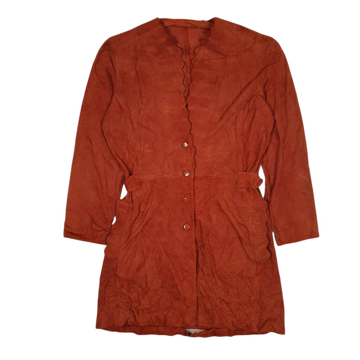 Womens Red Unbranded Longline Trench Lightweight  Coat