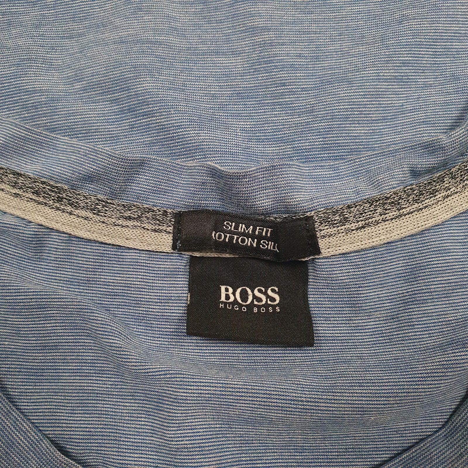 Mens Blue Hugo Boss Slim  T Shirt