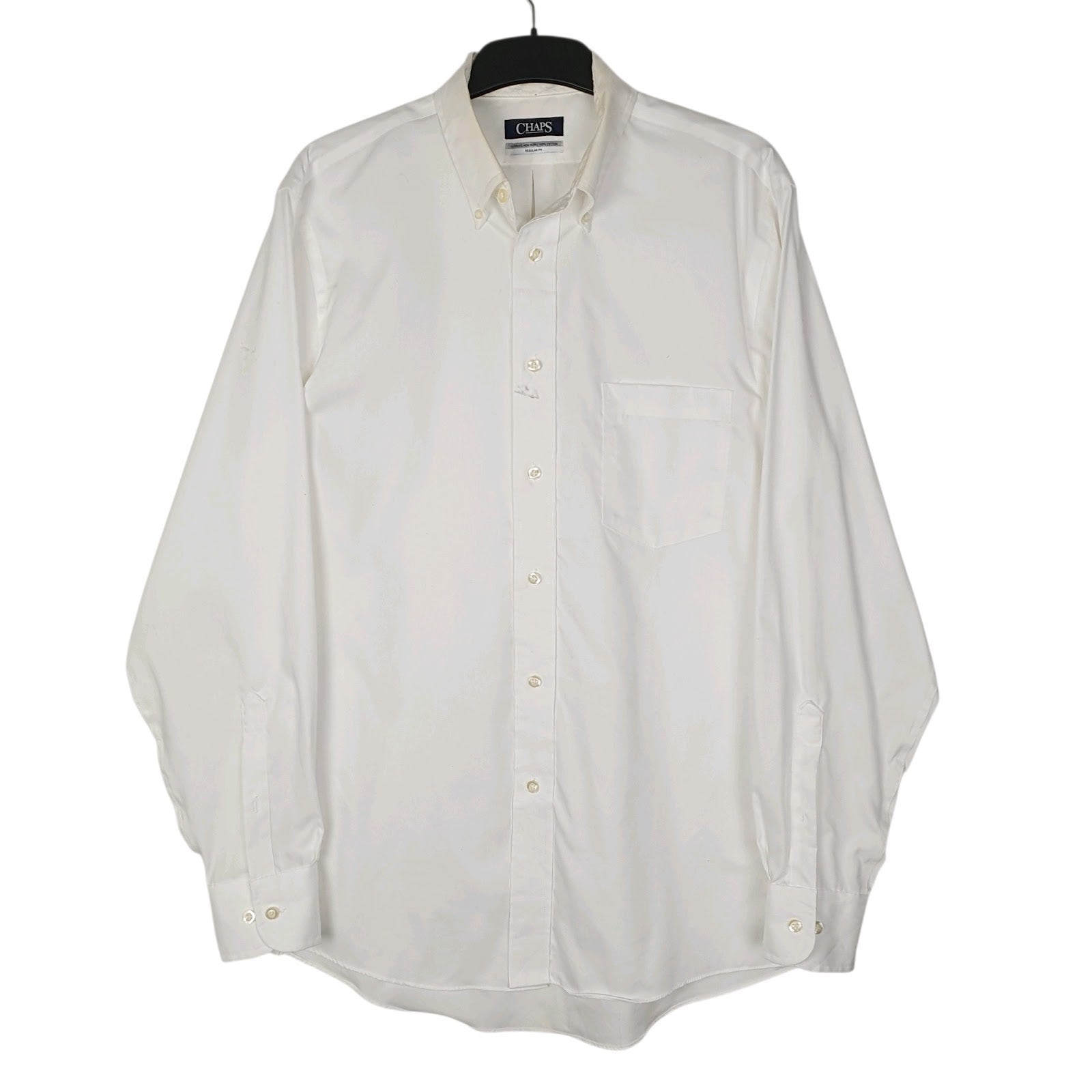 Mens White Chaps  Long Sleeve Shirt