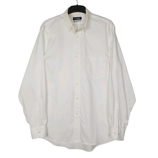 Mens White Chaps  Long Sleeve Shirt