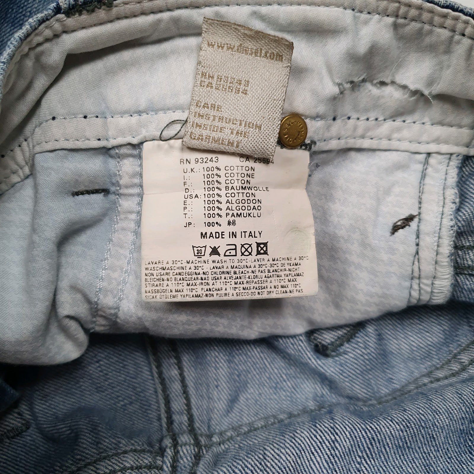 Mens Blue Diesel   Jeans