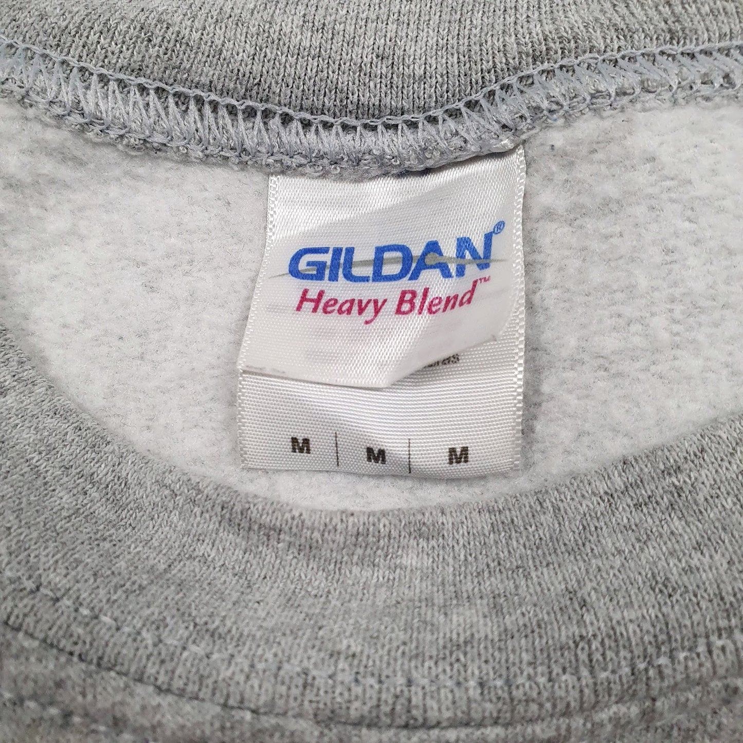 Mens Grey Gildan Graphic Crewneck Jumper