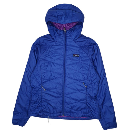 Womens Blue Patagonia Micro Puff Hooded  Coat