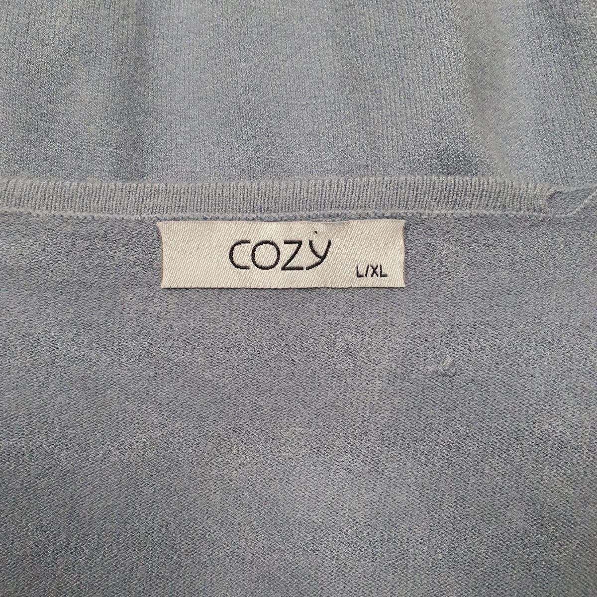 Womens Blue Cozy  Crewneck Jumper