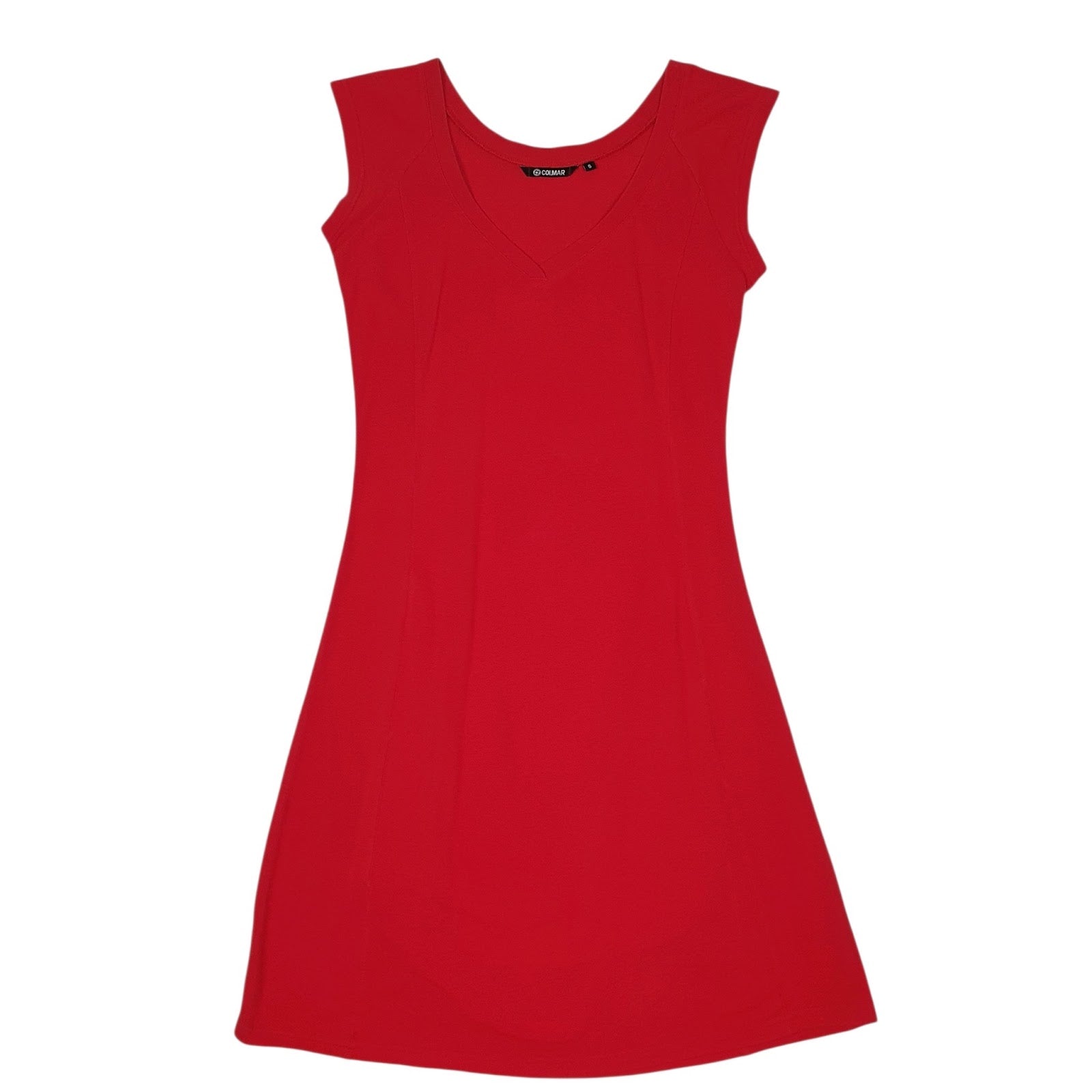 Womens Red Colmar  Sleeveless Dress
