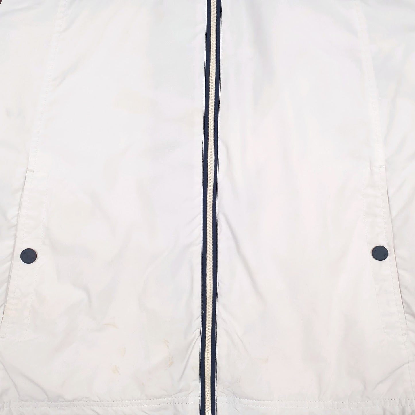 Mens White Tommy Hilfiger  Quarter Zip Coat