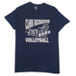 Mens Navy Gildan Clark Recreation Volleyball Short Sleeve T Shirt