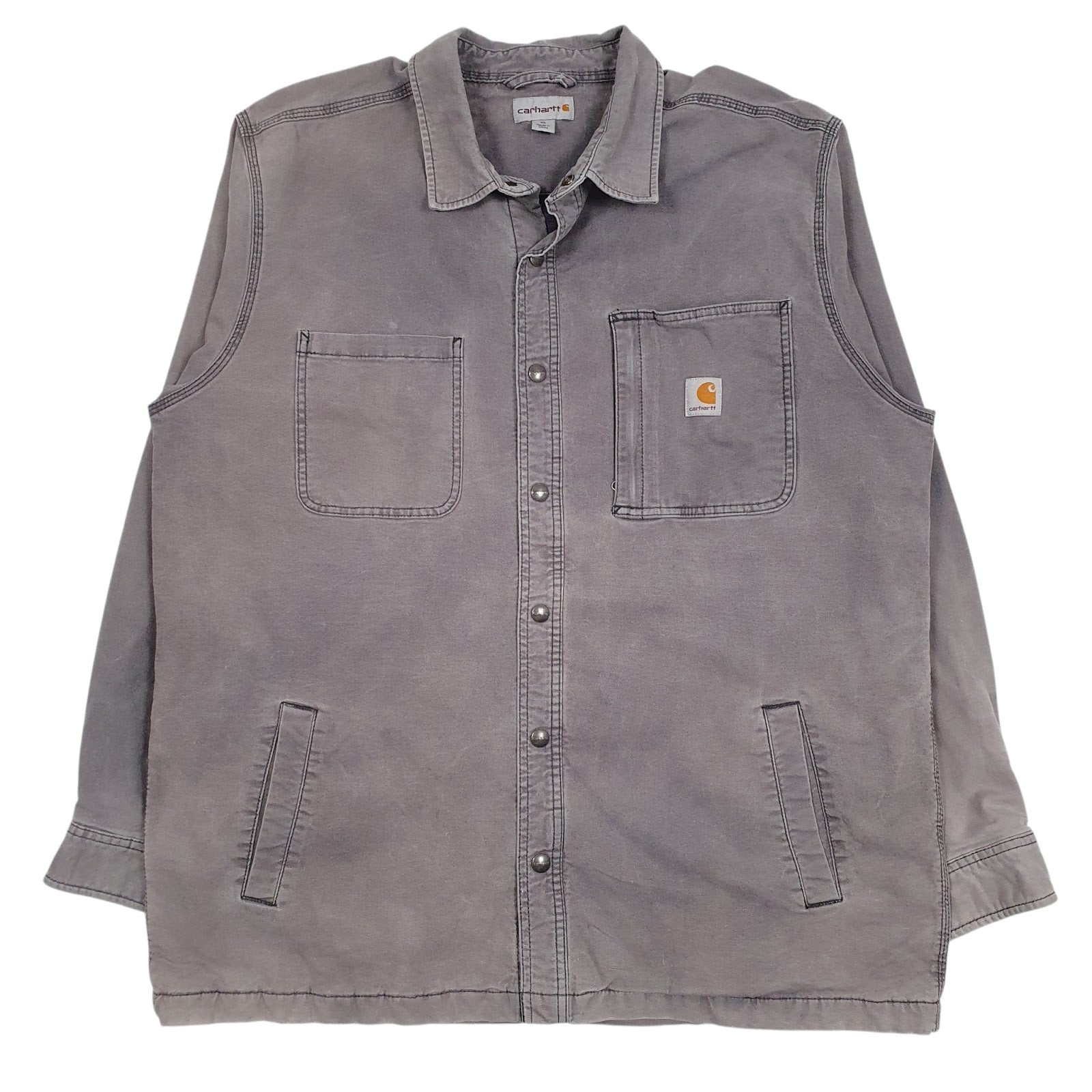 Mens Grey Carhartt Workwear Blanket Lined  Coat