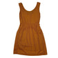 Womens Orange Unbranded Lace Skater Sleeveless Dress