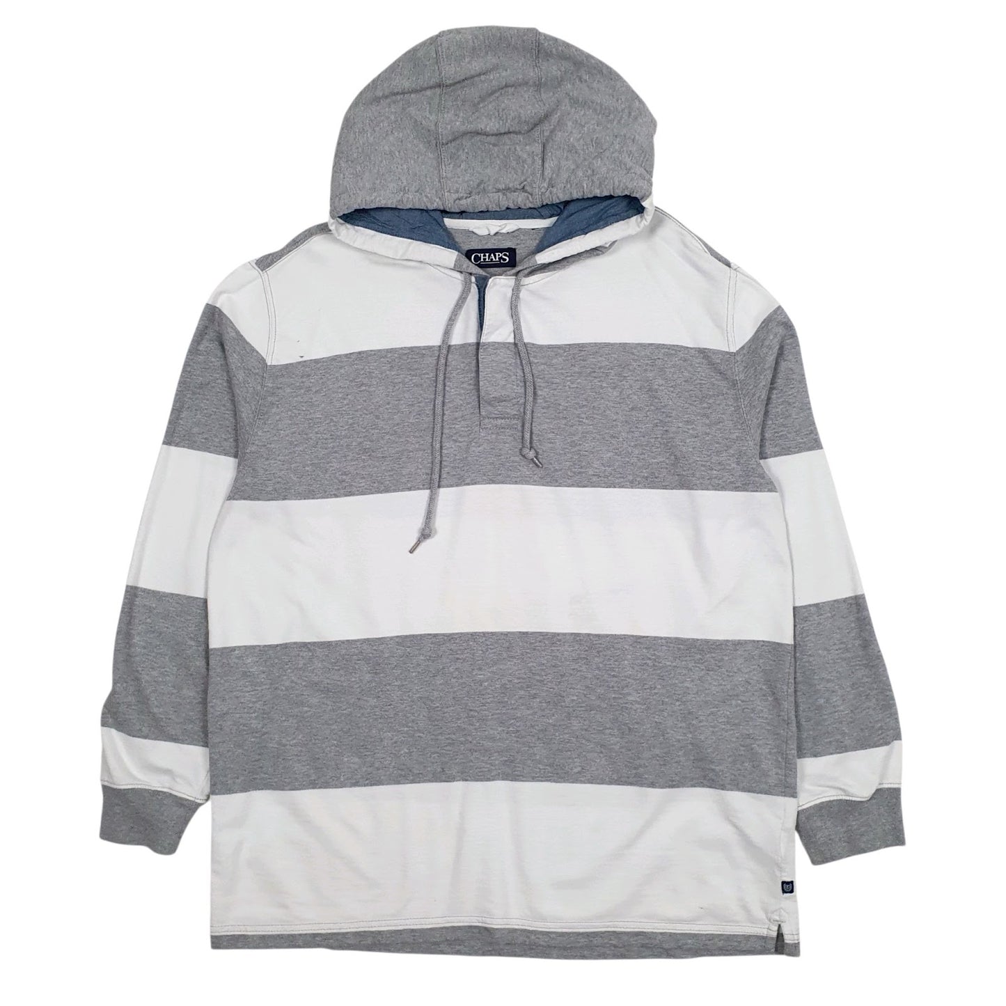 Mens Grey Chaps  Hoodie Jumper