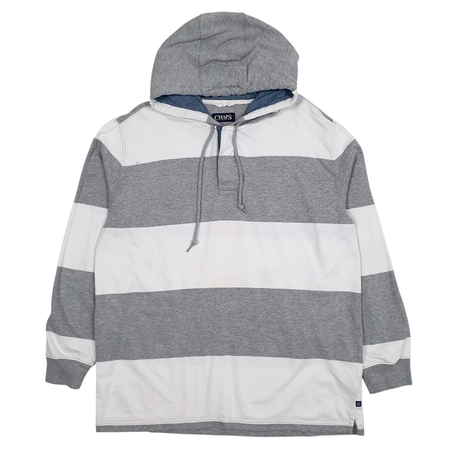 Mens Grey Chaps  Hoodie Jumper