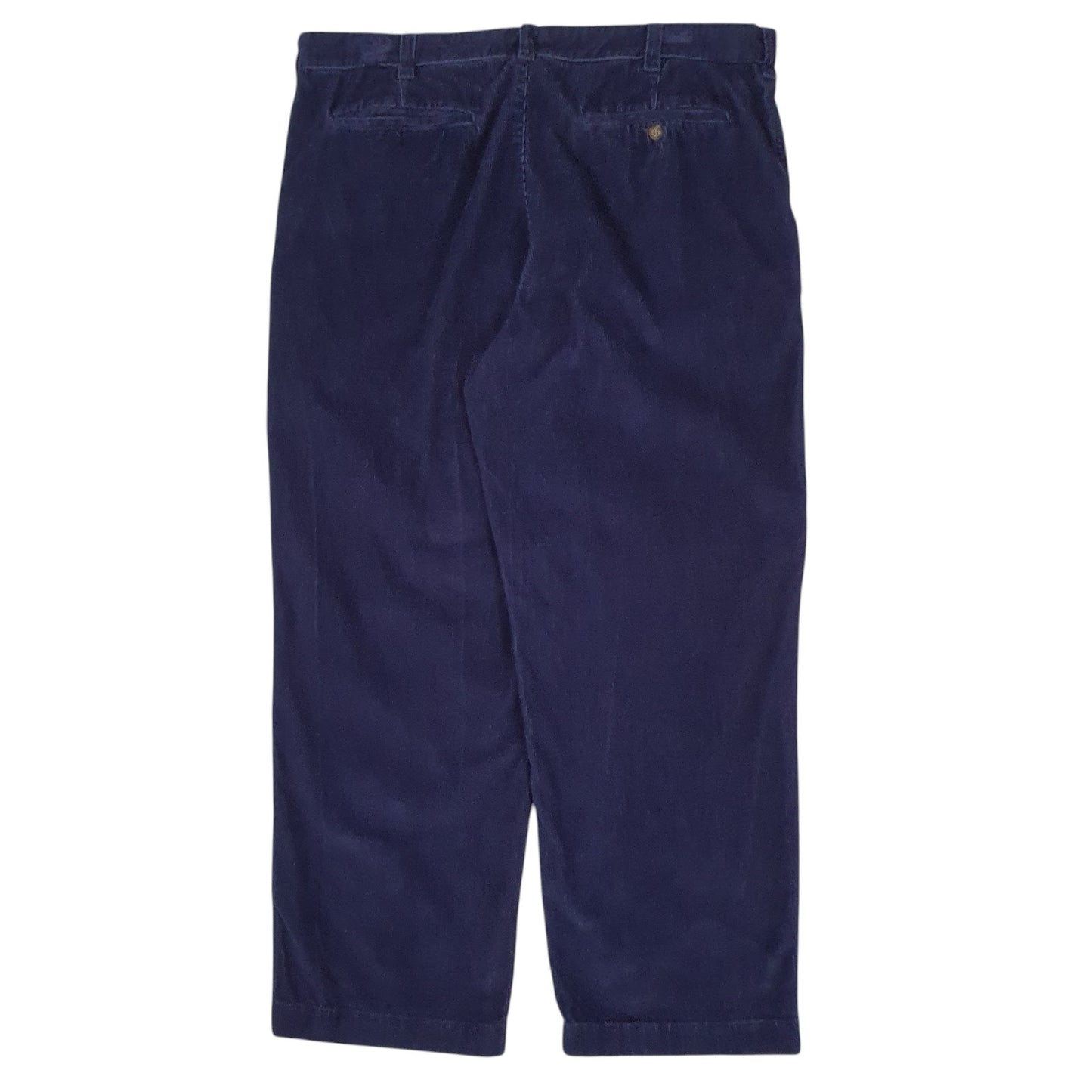 Mens Navy L.L.Bean Double L Classic Fit  Trousers