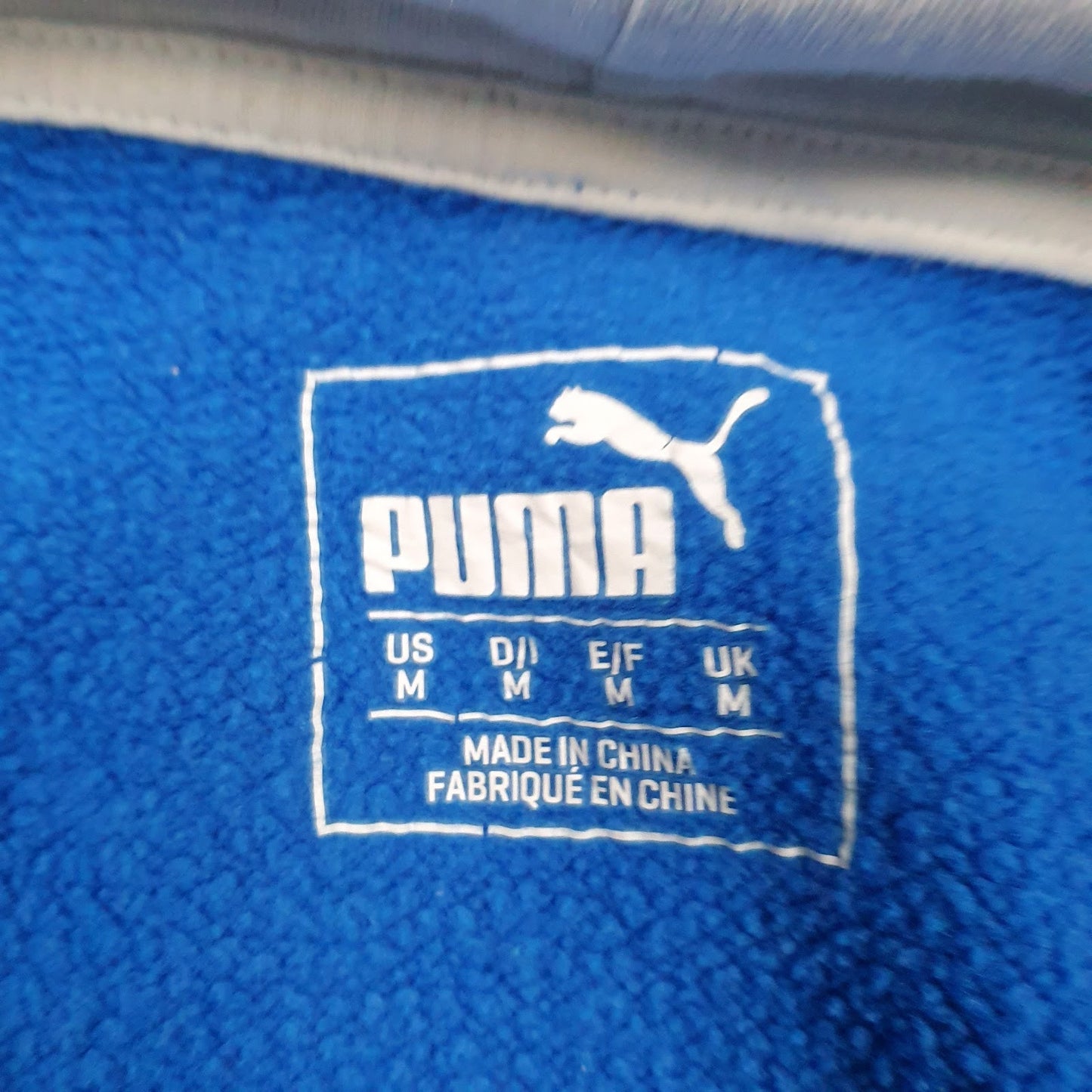 Mens Blue Puma  Hoodie Jumper