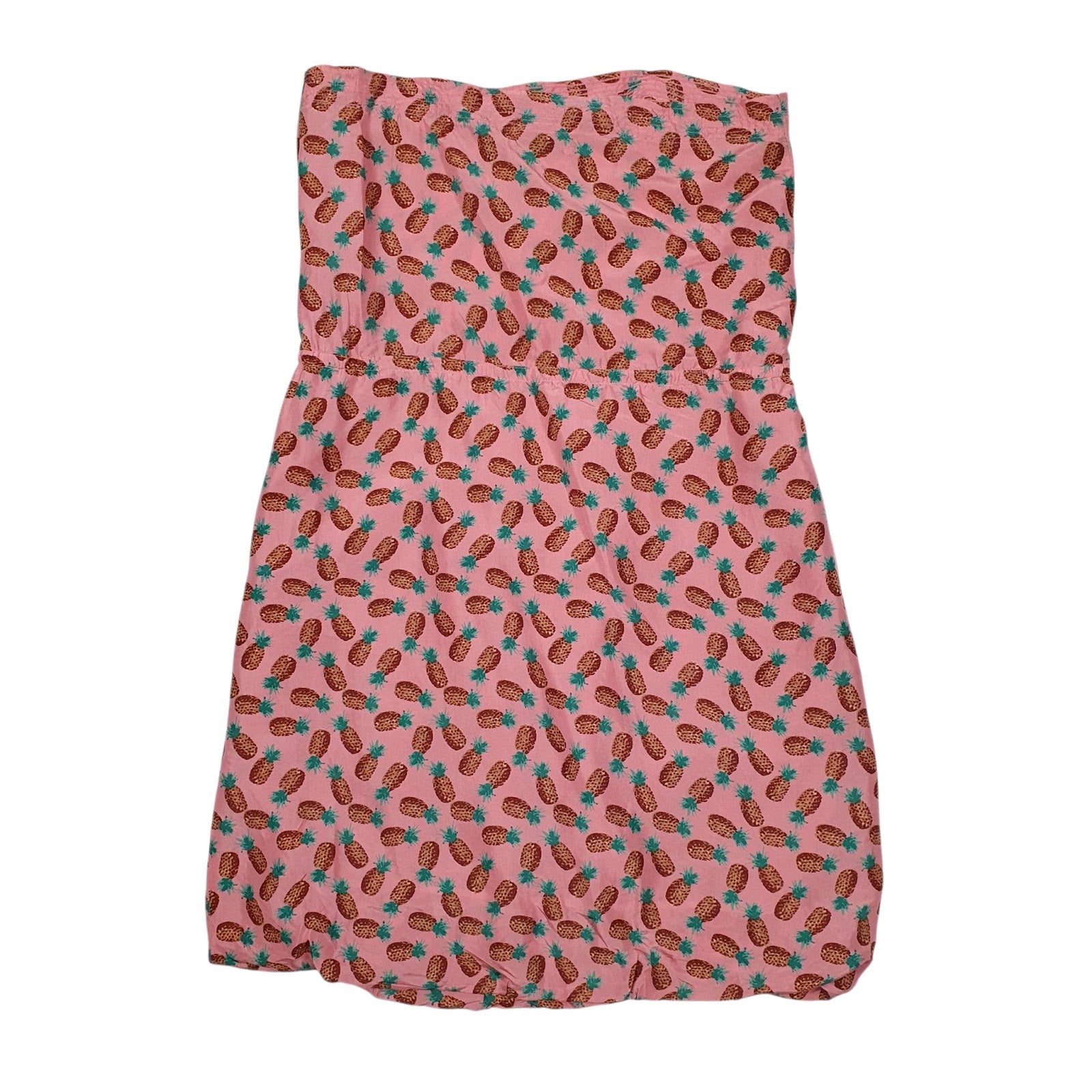 Womens Pink Bea Yuk Mui Strapless Pineapples Sleeveless Dress