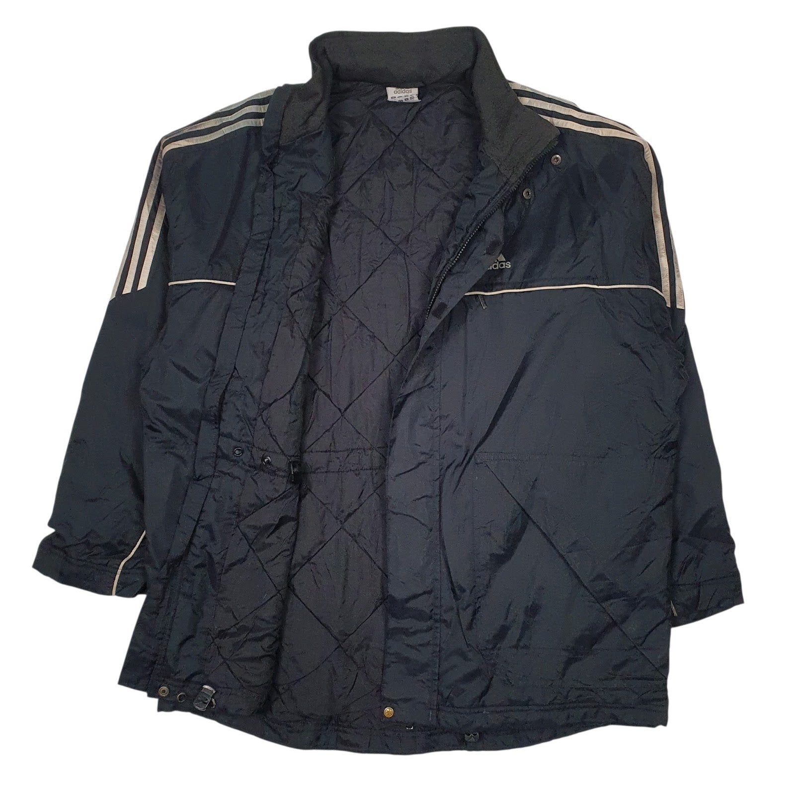Mens Black Adidas   Coat
