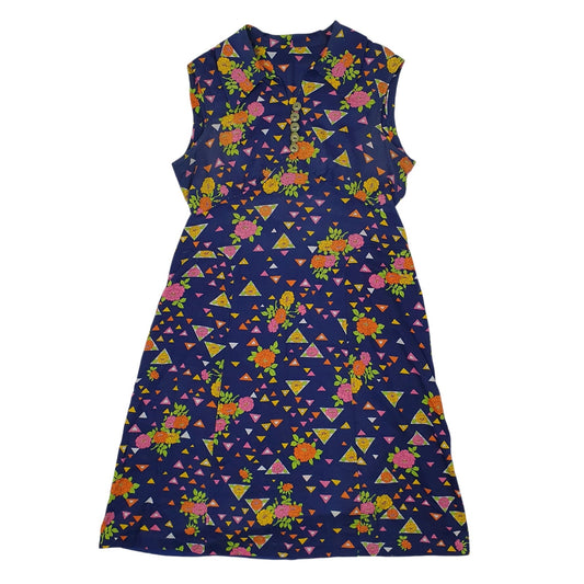 Womens Navy Unbranded  Sleeveless Dress