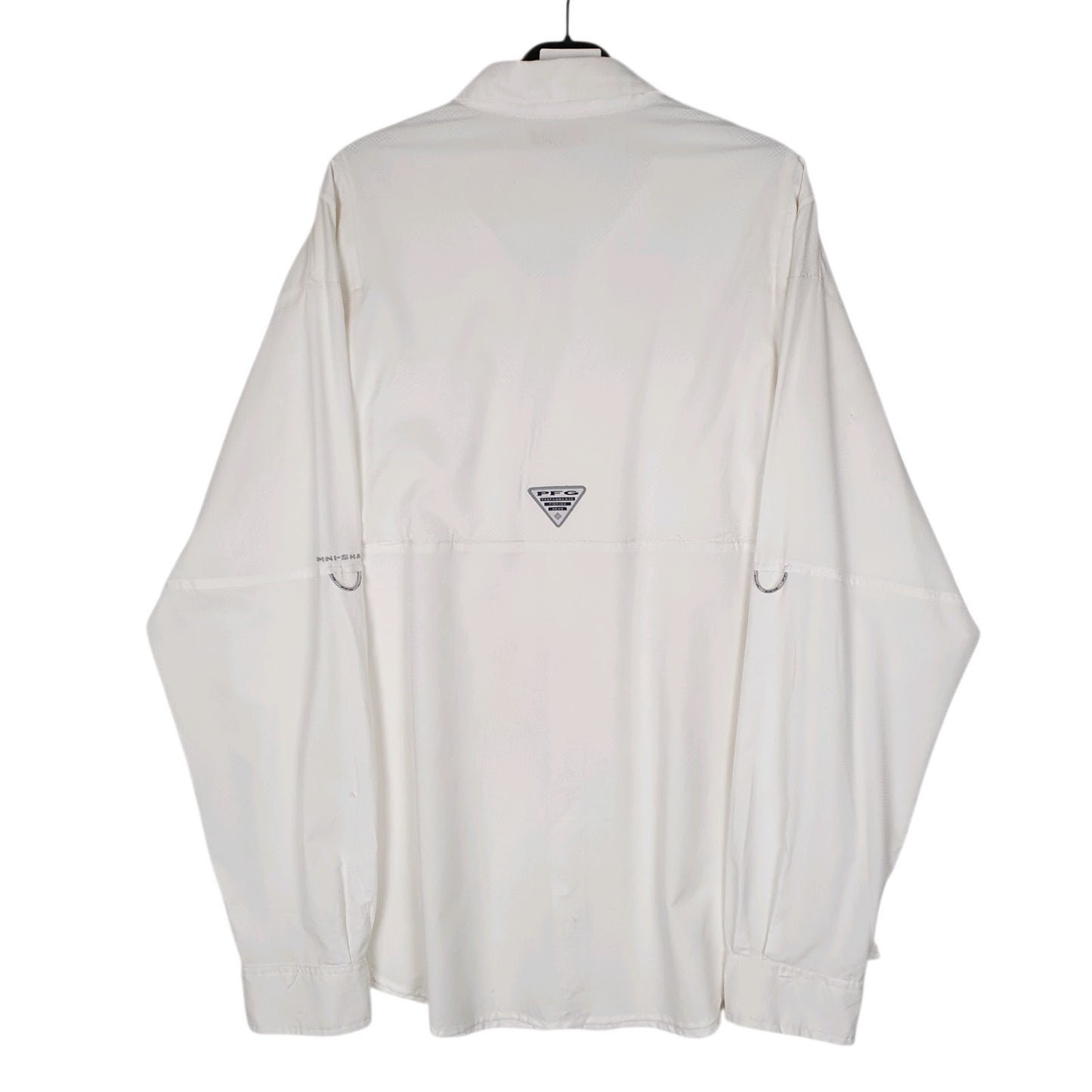Mens White Columbia Sportswear Company PFG Fishing Omni Shade  Shirt