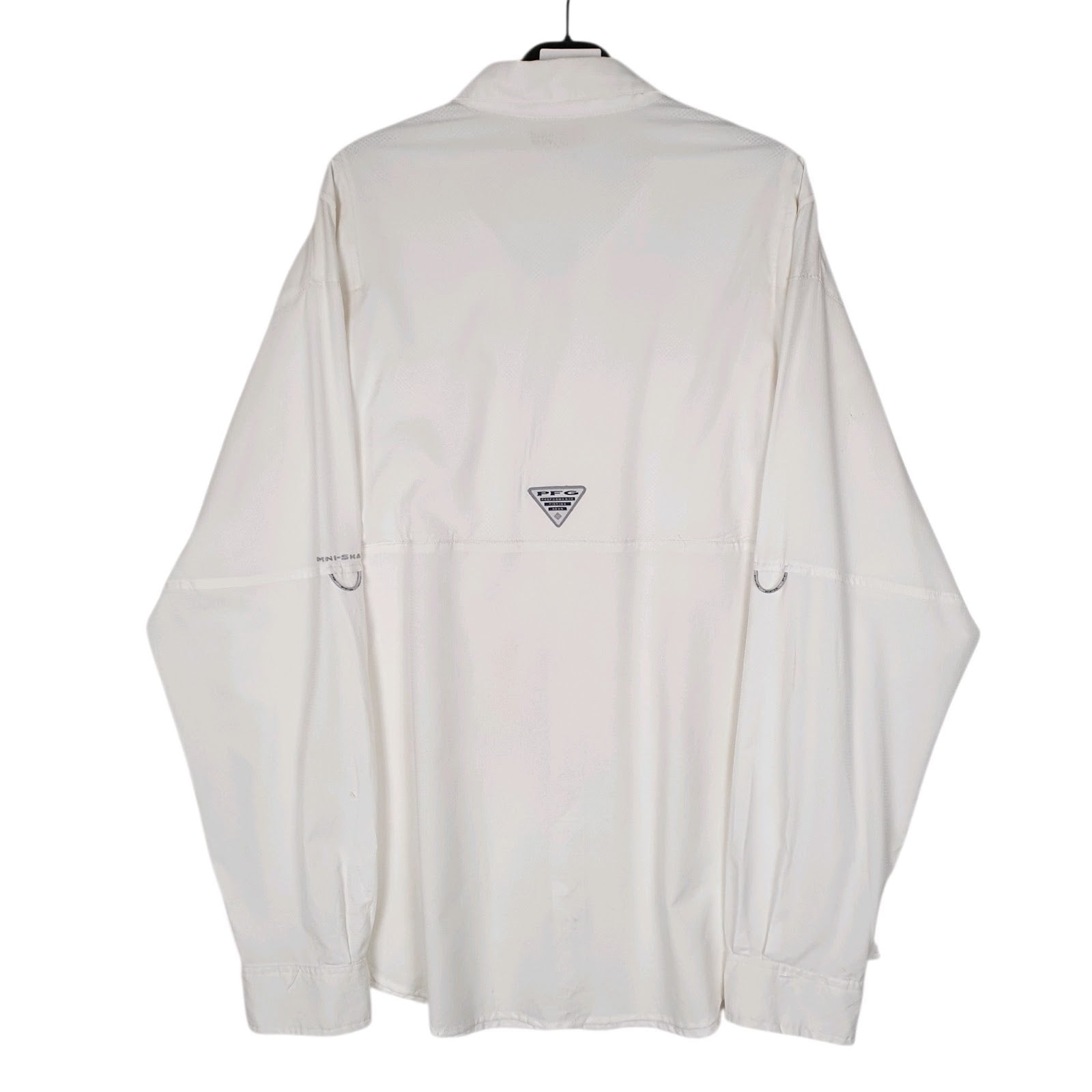 Mens White Columbia Sportswear Company PFG Fishing Omni Shade  Shirt