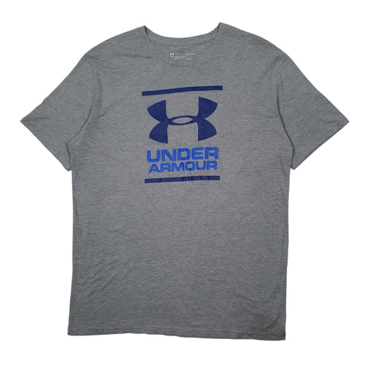 Mens Grey Under Armour  Short Sleeve T Shirt