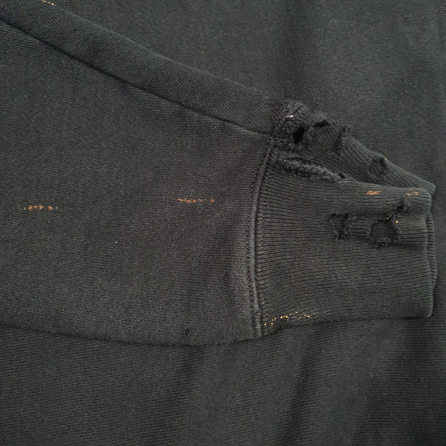 Mens Black Champion Reverse Weave Spellout Embroidered Crewneck Jumper