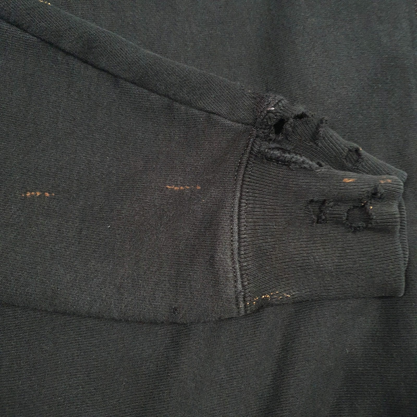 Mens Black Champion Reverse Weave Spellout Embroidered Crewneck Jumper