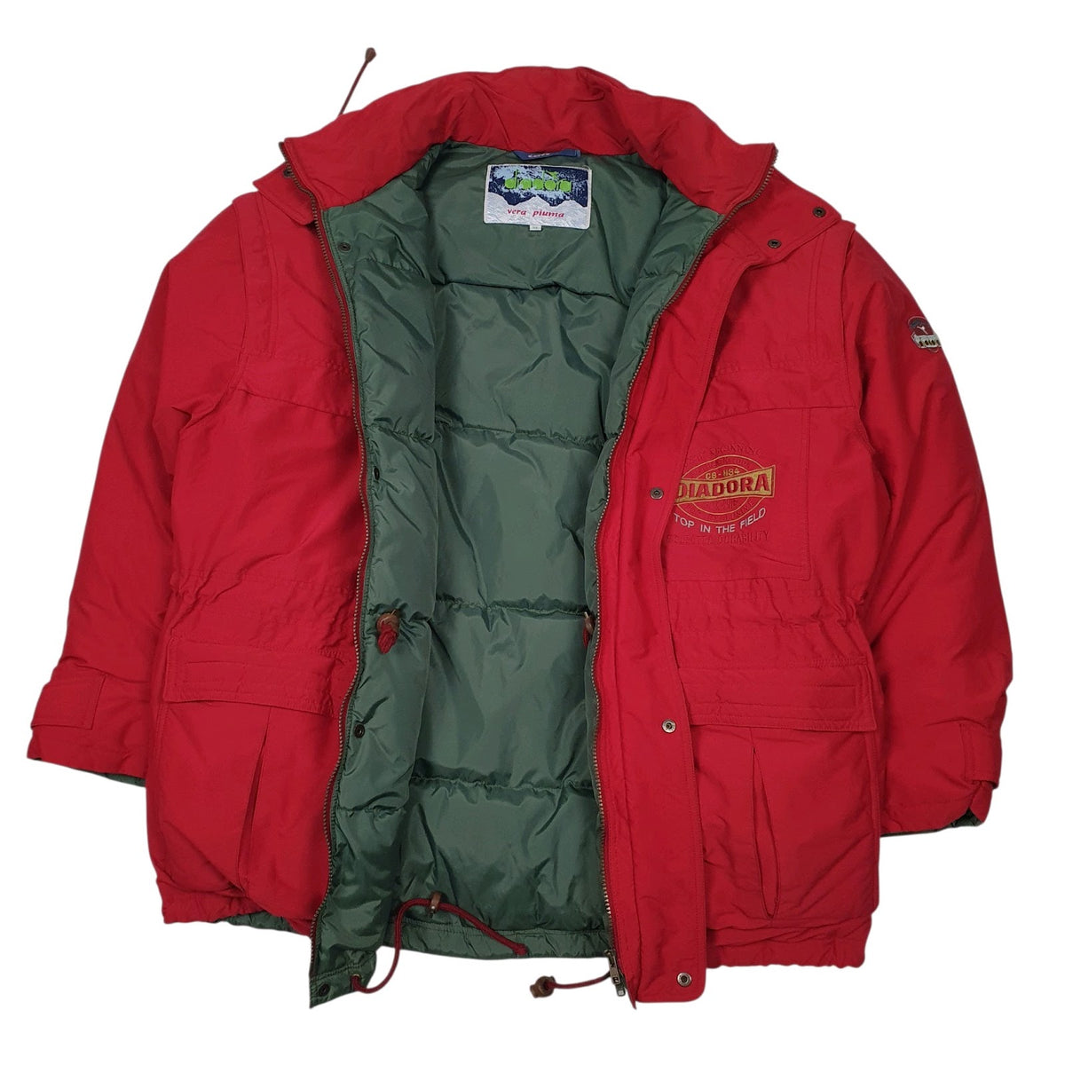 Mens Red Diadora   Coat