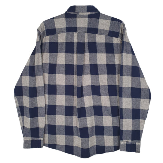 Mens Grey Eddie Bauer Flannel  Shirt