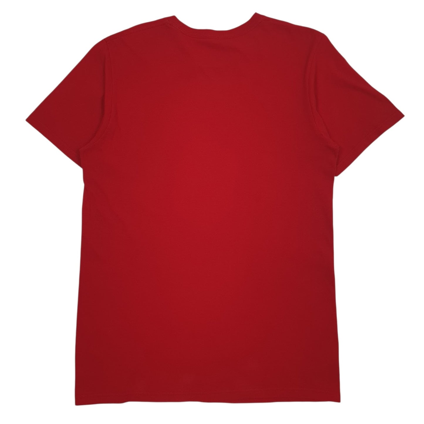 Mens Red Adidas Spellout  T Shirt