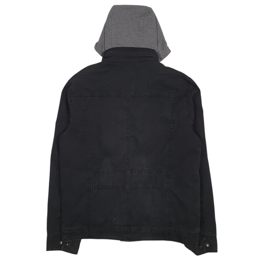 Mens Black Levis Sherpa Lined  Coat