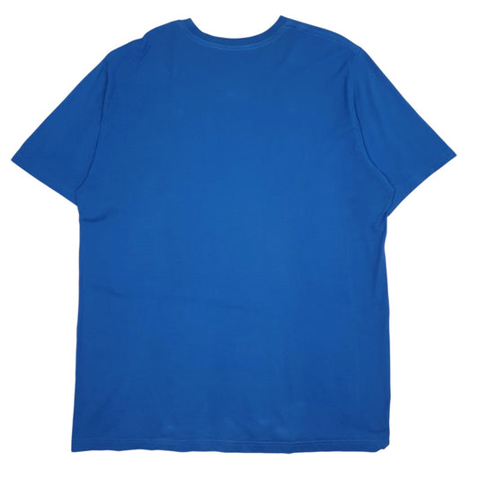 Mens Blue Nike Swoosh  T Shirt