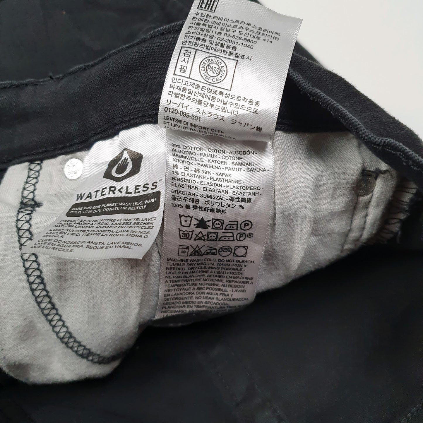 Mens Black Levis   Jeans
