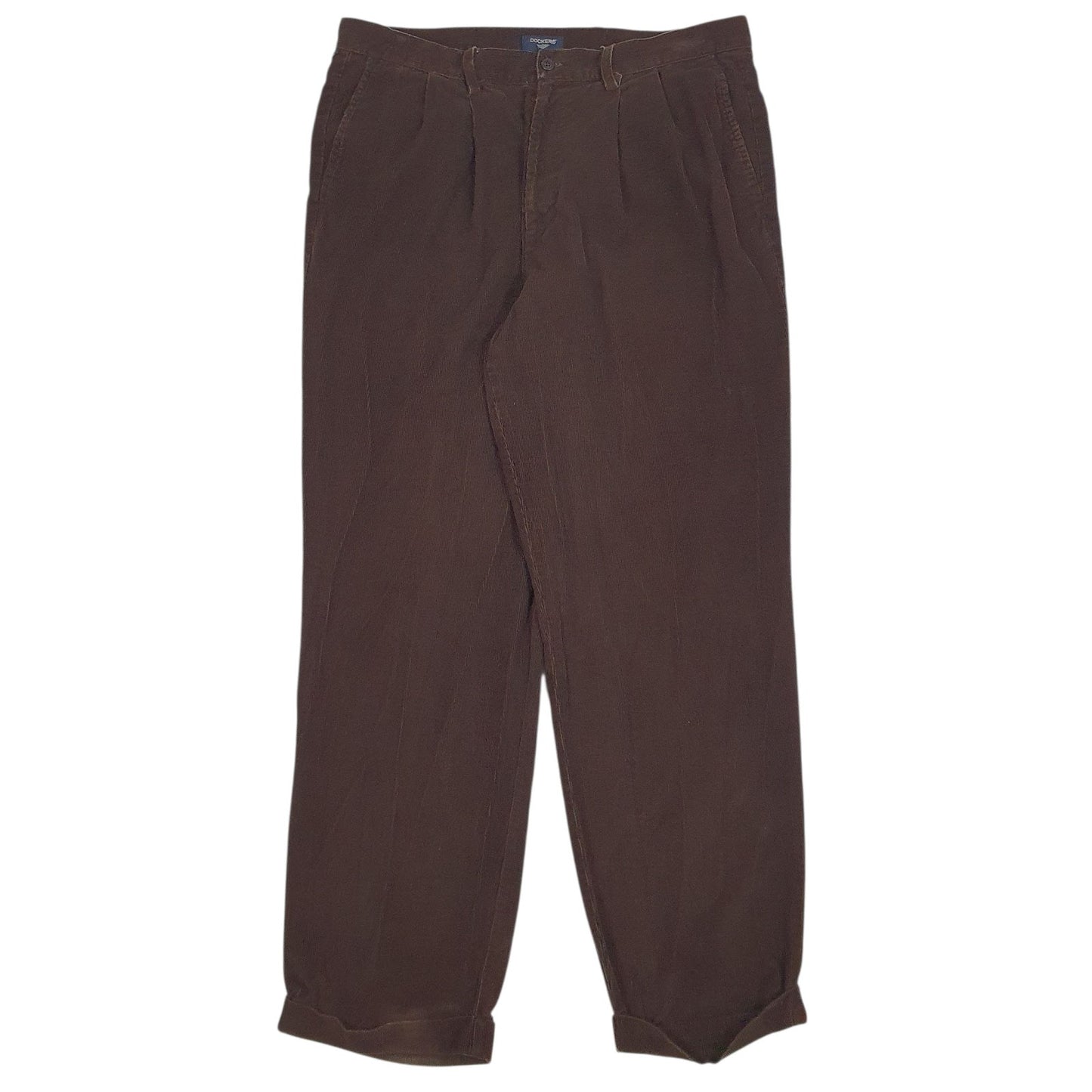 Mens Brown Dockers  Corduroy Trousers