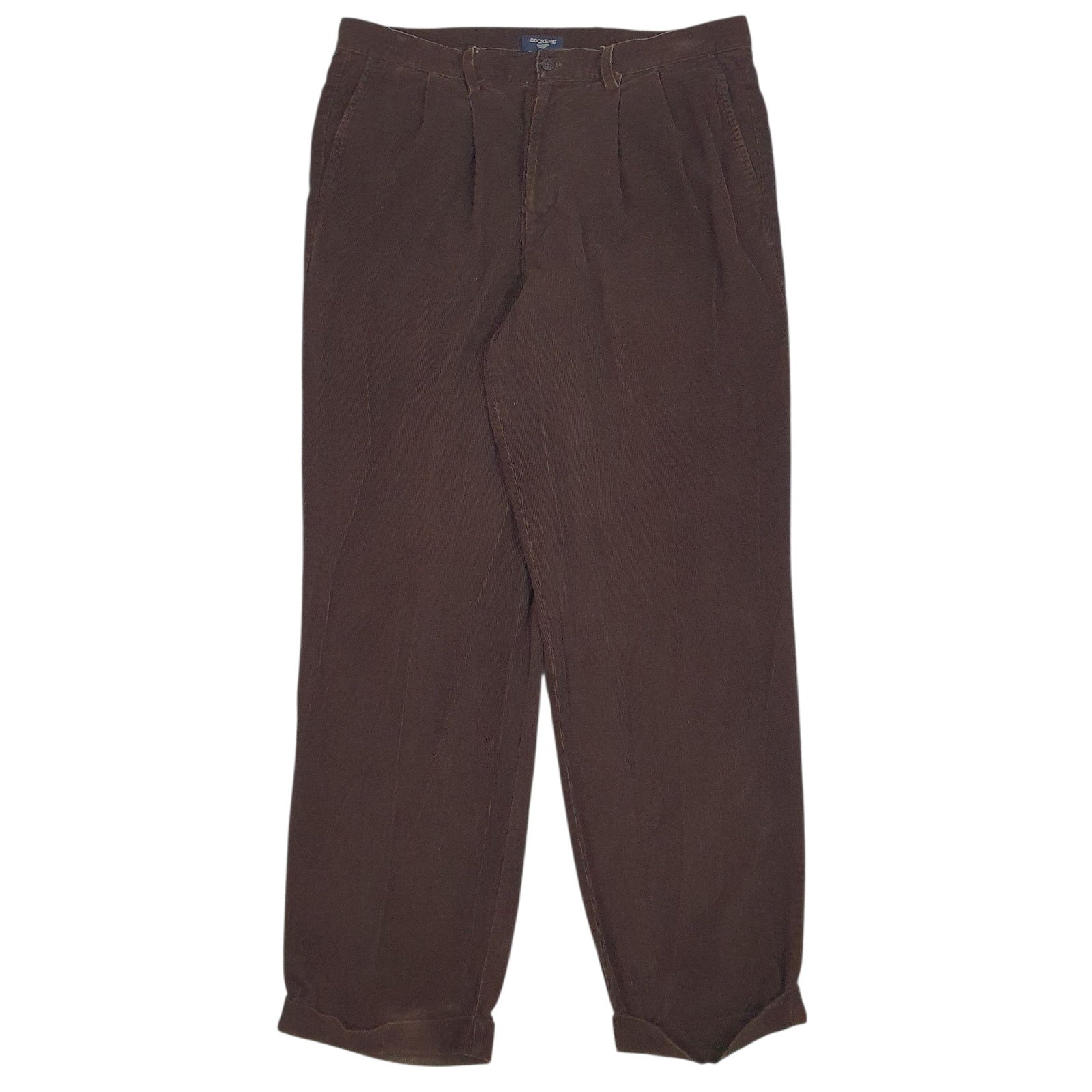 Mens Brown Dockers  Corduroy Trousers