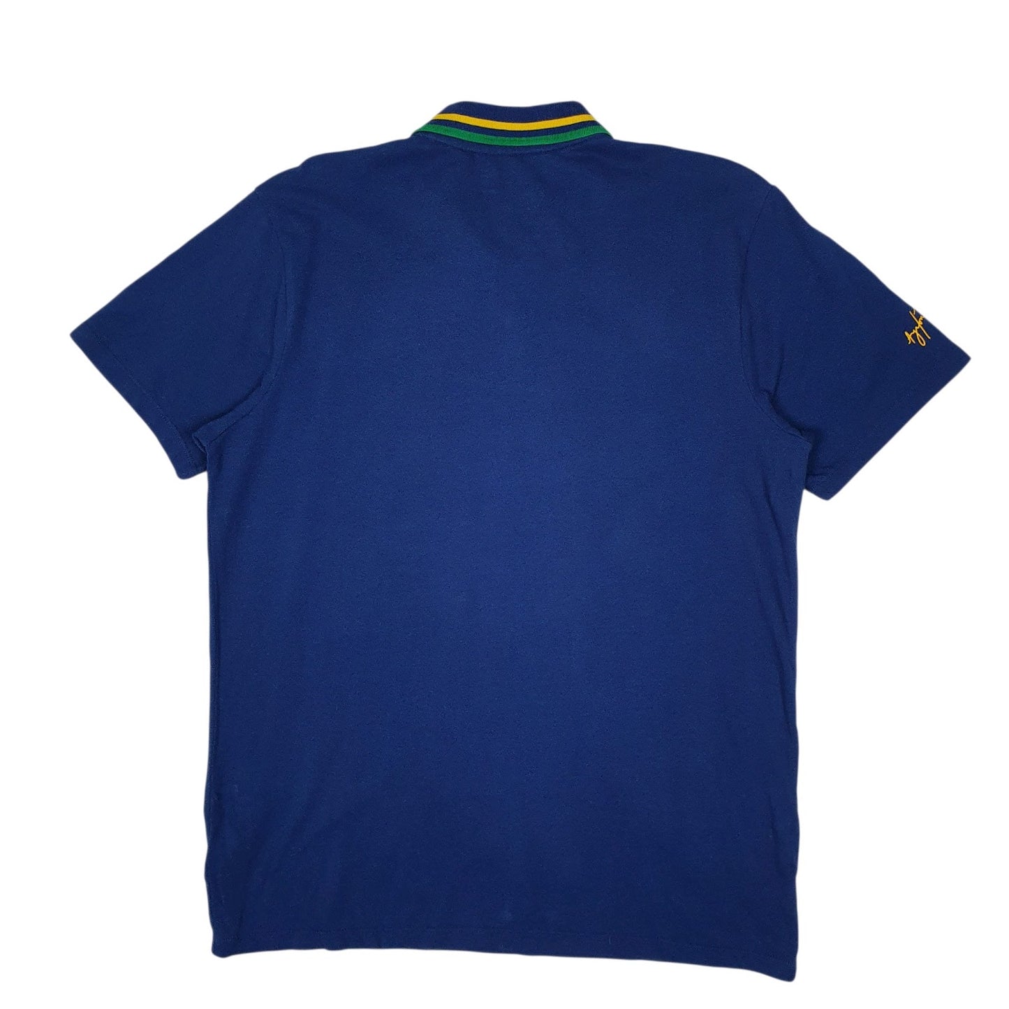 Mens Blue Ayrton Senna F1  Polo Shirt