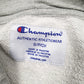 Mens Grey Champion Spellout Hoodie Jumper