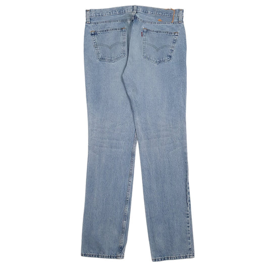 Mens Blue Levis Distressed  Jeans