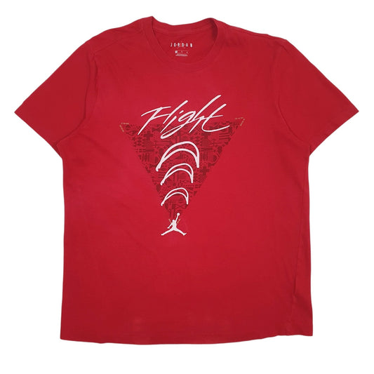 Mens Red Nike Air Jordan  Short Sleeve T Shirt
