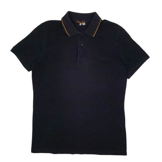 Mens Black Louis Vuitton  Short Sleeve Polo Shirt