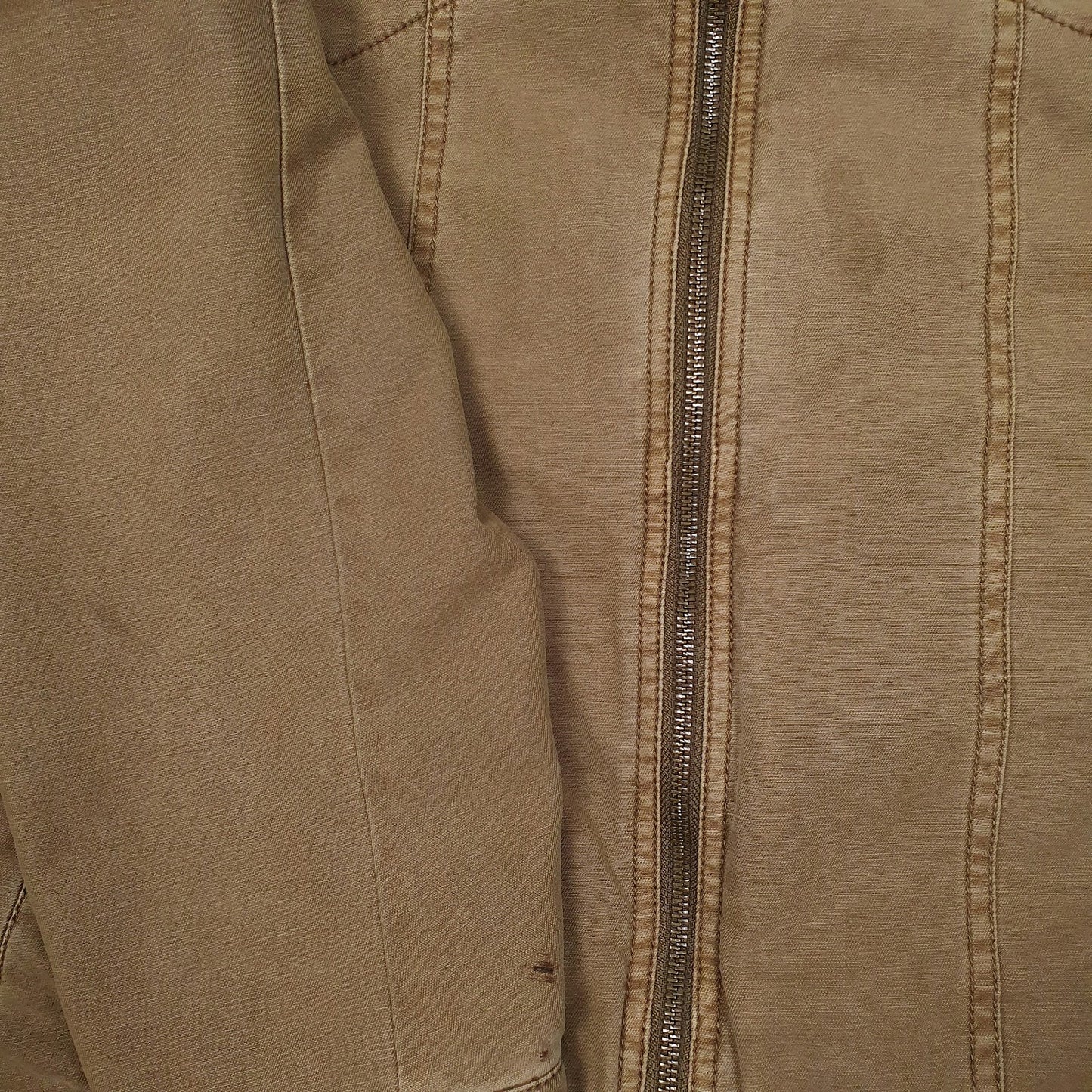 Mens Brown Levis Type 3 Canvas Bomber Windbreaker  Coat