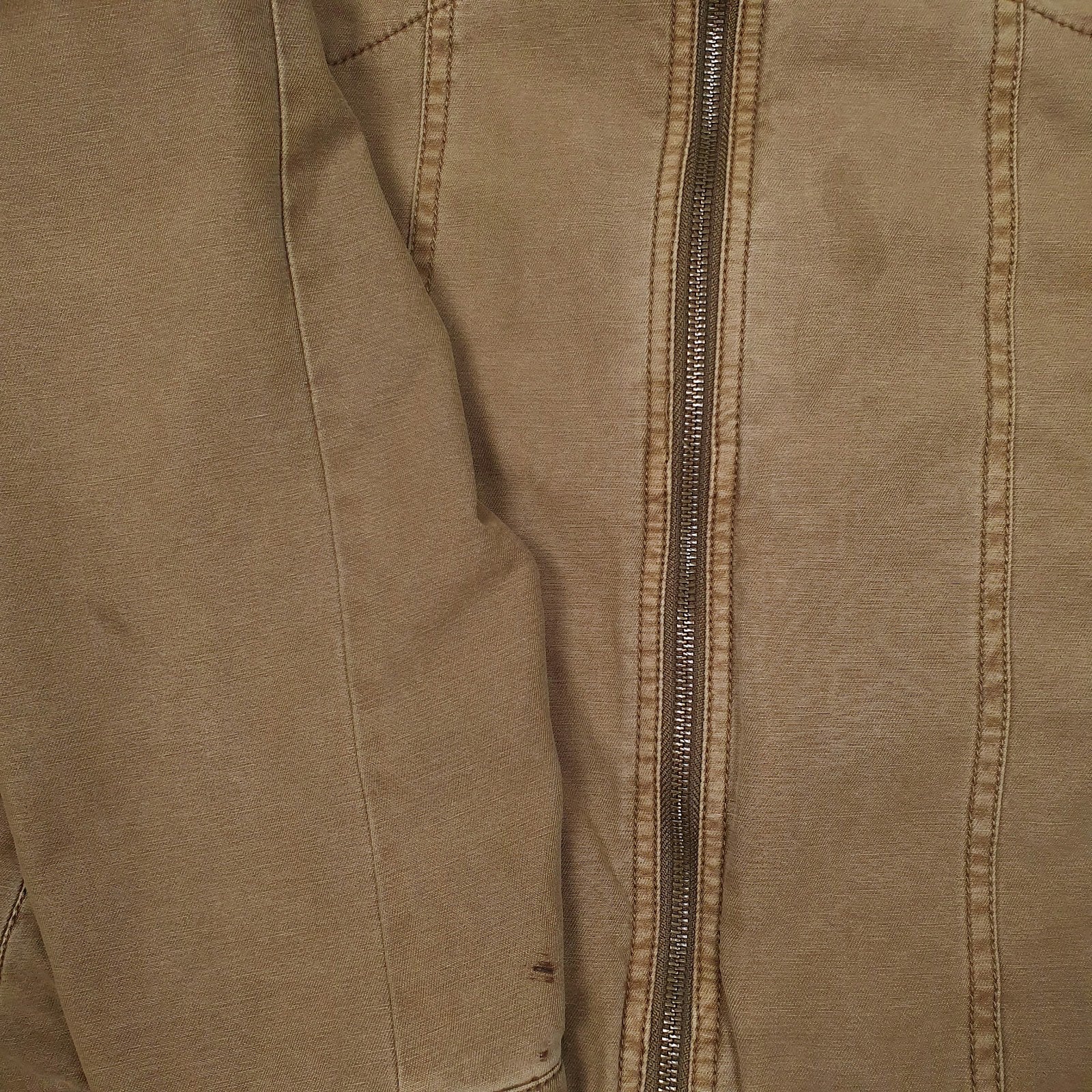 Mens Brown Levis Type 3 Canvas Bomber Windbreaker  Coat