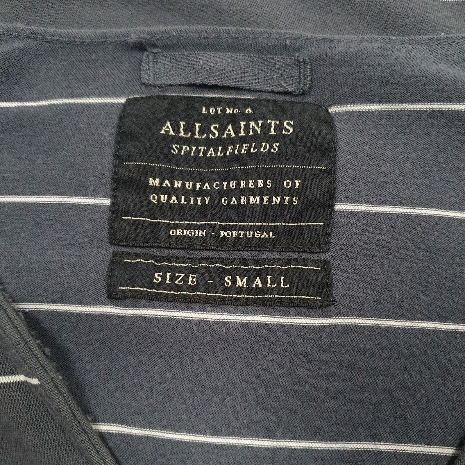 Mens Grey All Saints   T Shirt