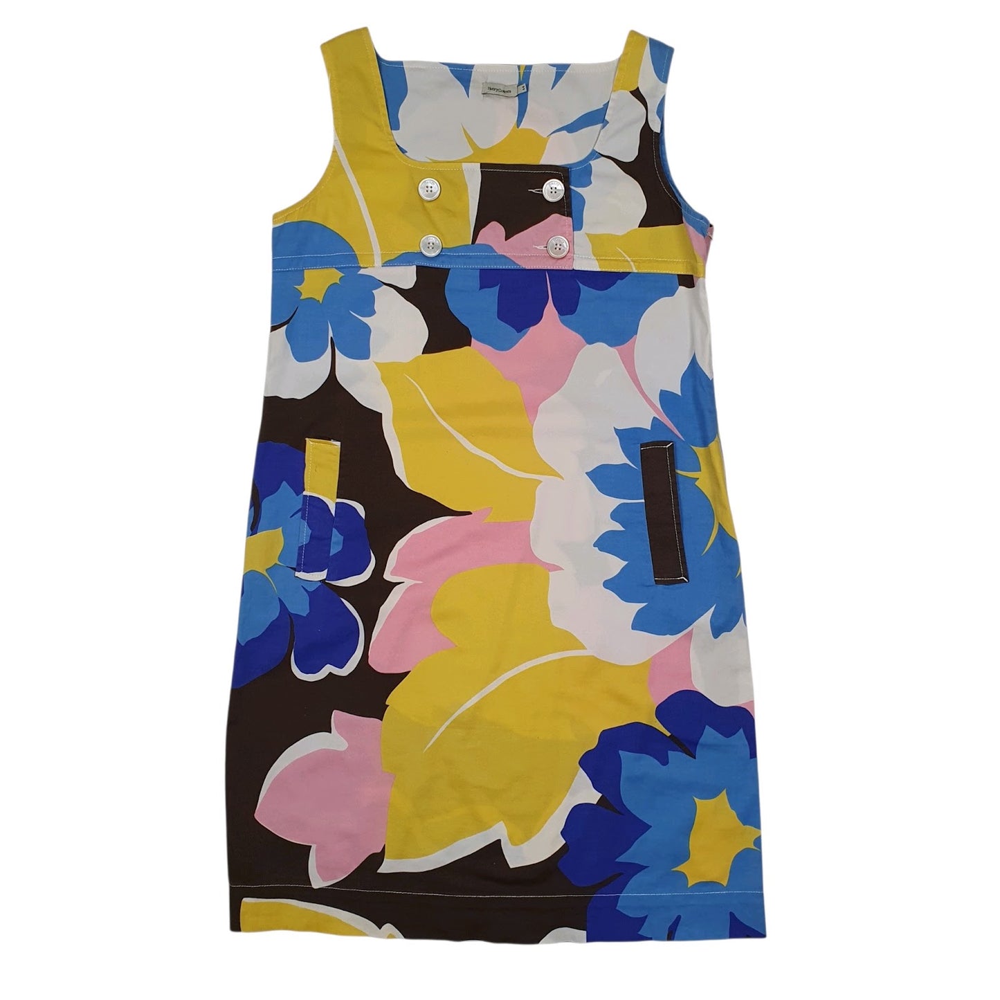 Womens Blue Henry Cottons  Sleeveless Dress