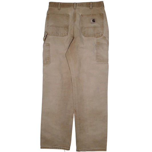 Mens Beige Carhartt   Trousers