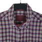 Mens Navy Sea Barrier Plaid Flannel  Shirt