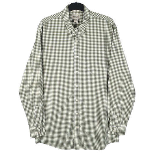 Mens Green L.L.Bean  Long Sleeve Shirt
