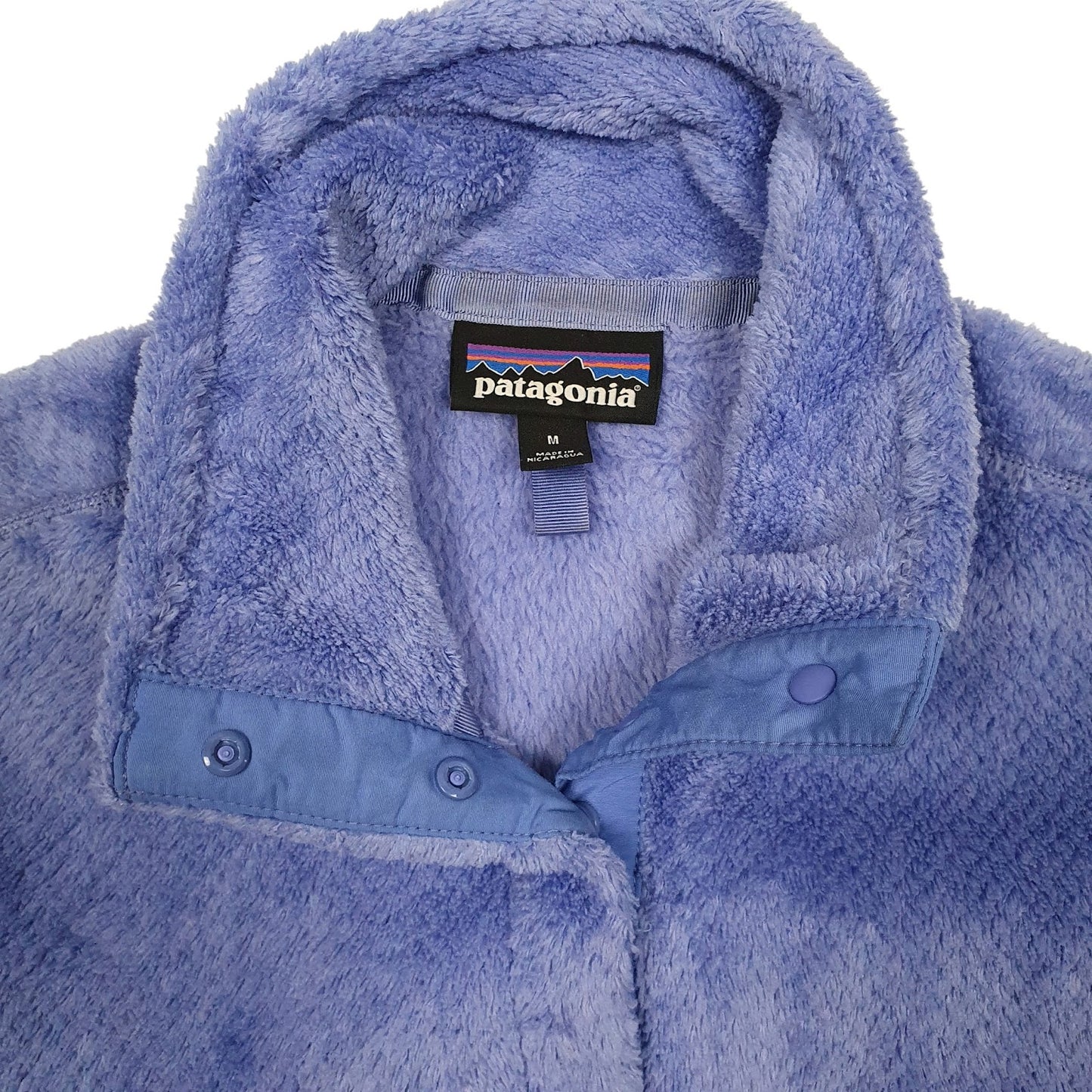 Womens Blue Patagonia Snap T Fluffy Quarter Zip Jumper