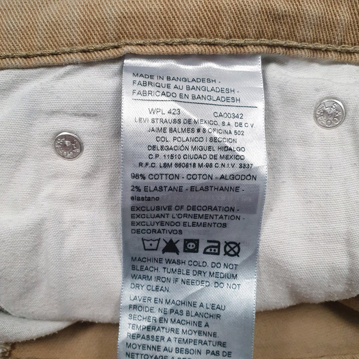 Mens Brown Levis   Jeans