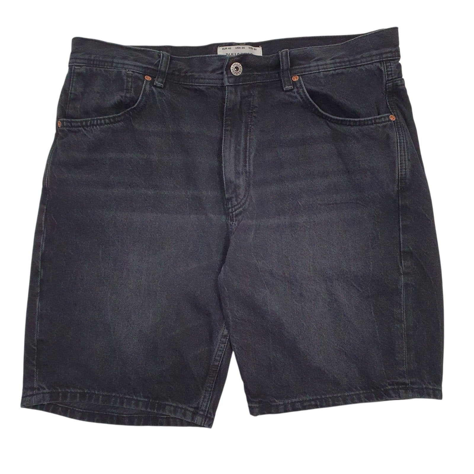 Mens Grey Pull & Bear  Denim Shorts