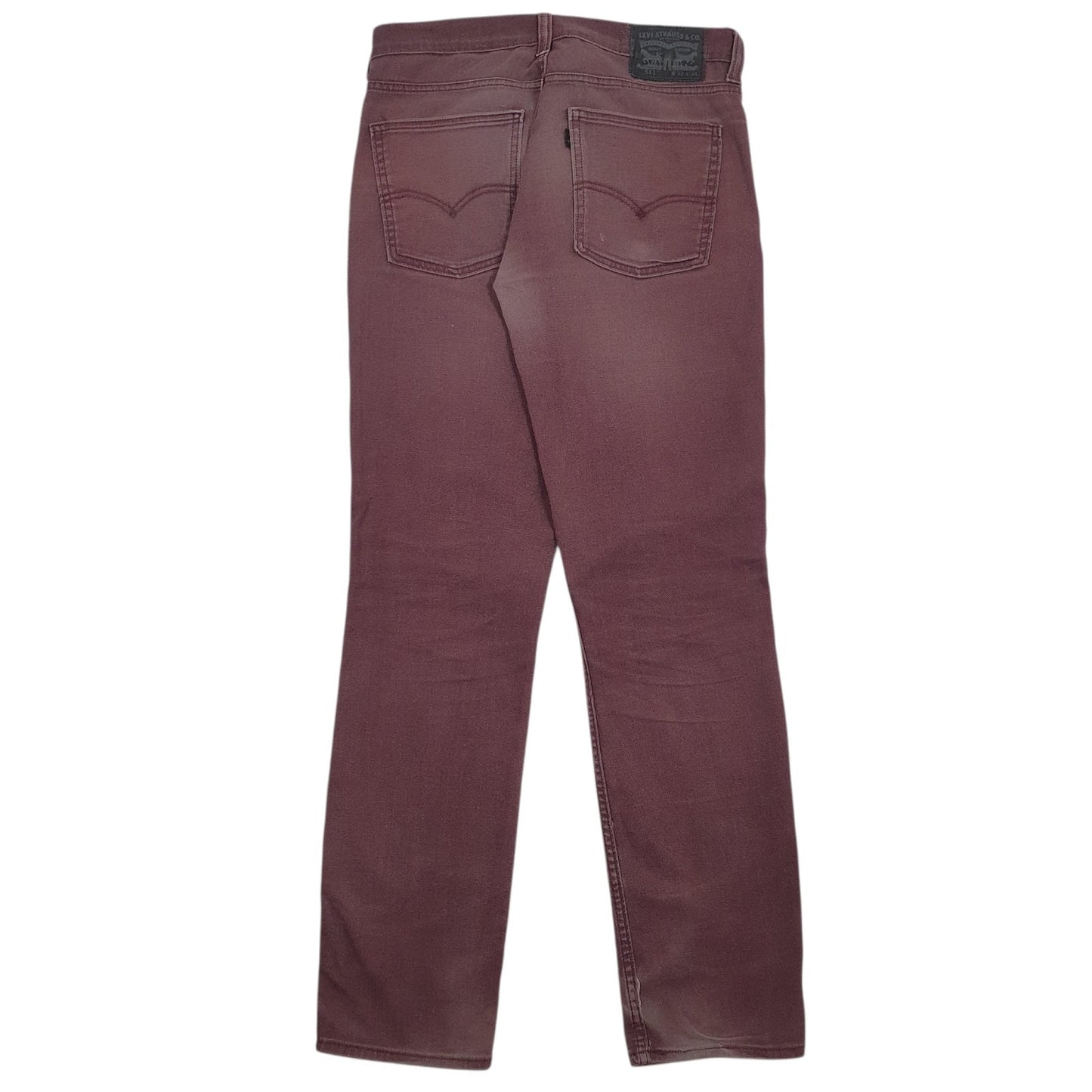 Mens Burgundy Levis   Jeans